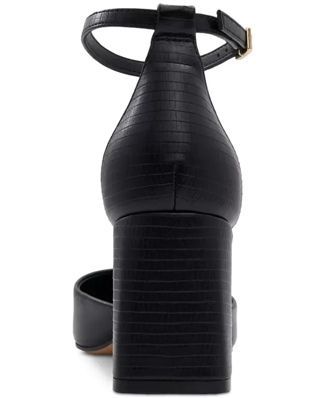 Women's Jan Pointed-Toe Ankle-Strap Block-Heel Pumps - 3