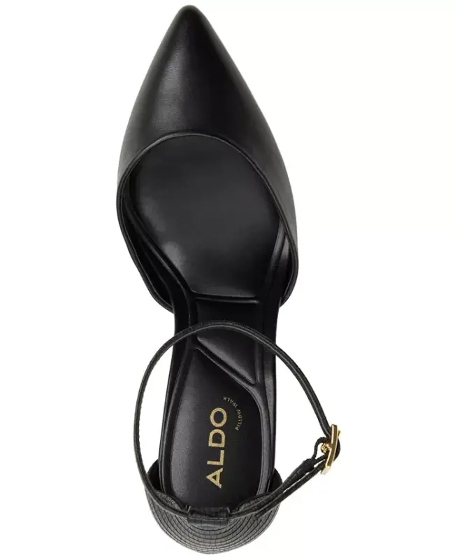 Women's Jan Pointed-Toe Ankle-Strap Block-Heel Pumps - 7