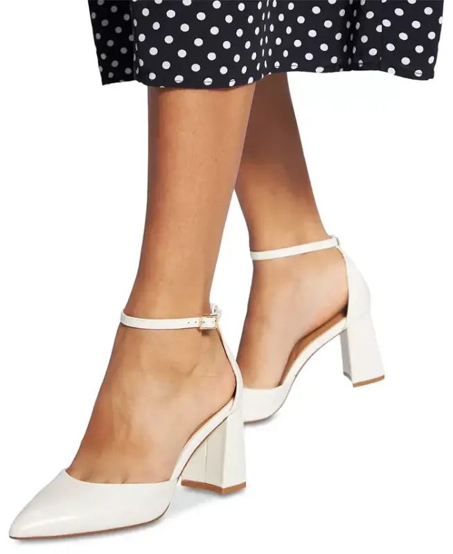 Women's Jan Pointed Toe Ankle-Strap Block-Heel Sandals - 6