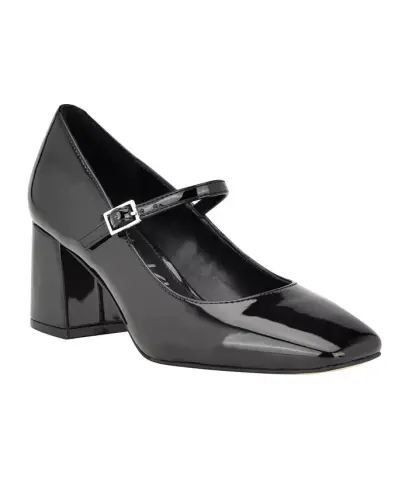 Women's Jatlee Mary Jane Block Heel Pumps - Black Patent - 1