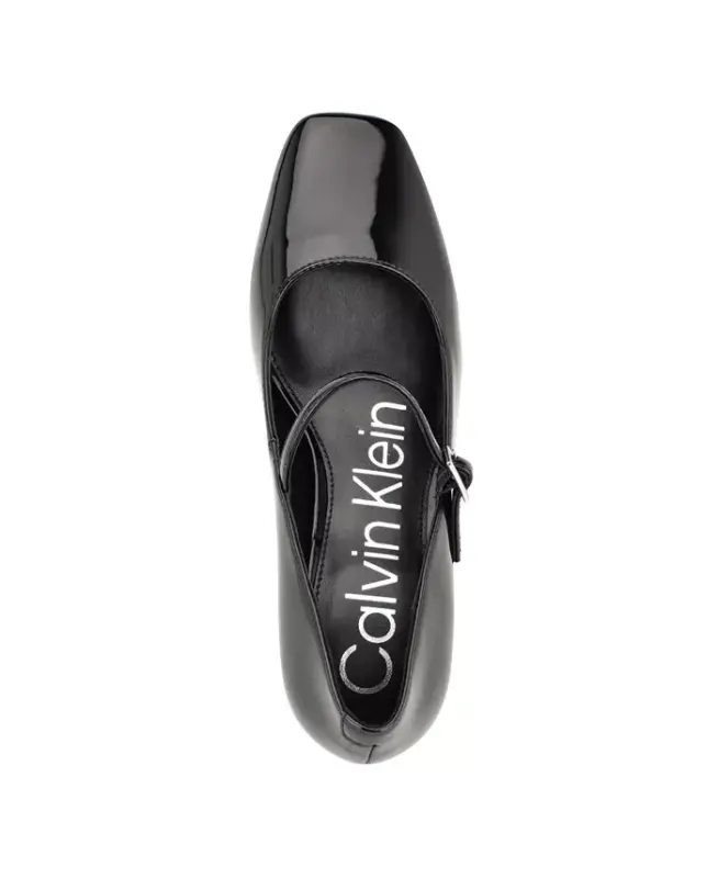 Women's Jatlee Mary Jane Block Heel Pumps - Black Patent - 4