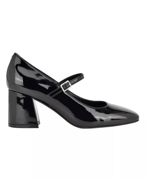 Women's Jatlee Mary Jane Square Toe Block Heel Mary Janes Black Patent - 2