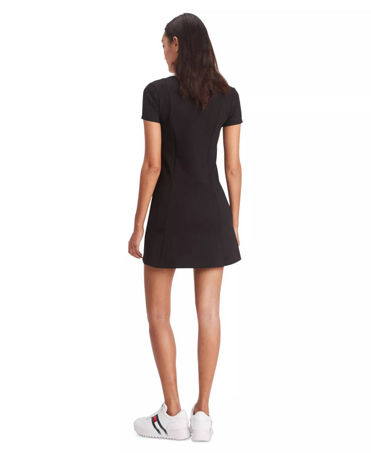 Women's Johnny-Collar Tennis Dress Black - 6