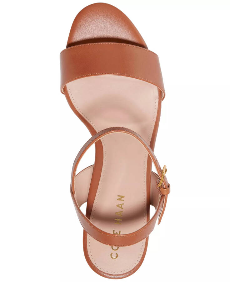 Women's Josie Block-Heel Sandals British Tan Leather - 4