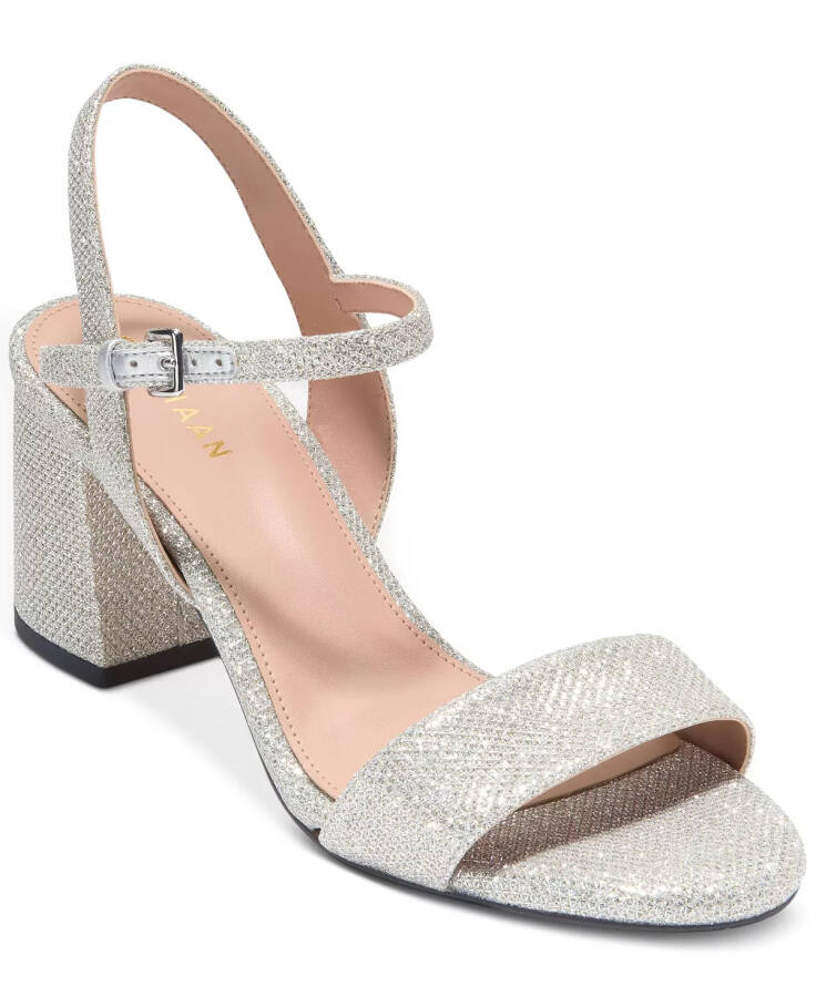 Women's Josie Block-Heel Sandals Silver Glitter - 1