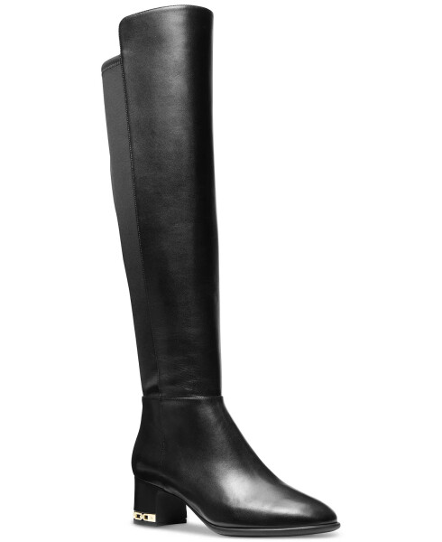 Women's June Leather Knee High Riding Boots Black/Scuba - 1