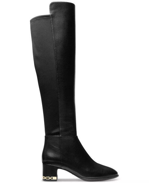 Women's June Leather Knee High Riding Boots Black/Scuba - 2