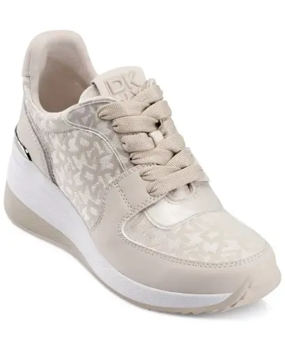 Women's Kamay Lace-Up Wedge Sneakers - Hemp - 1