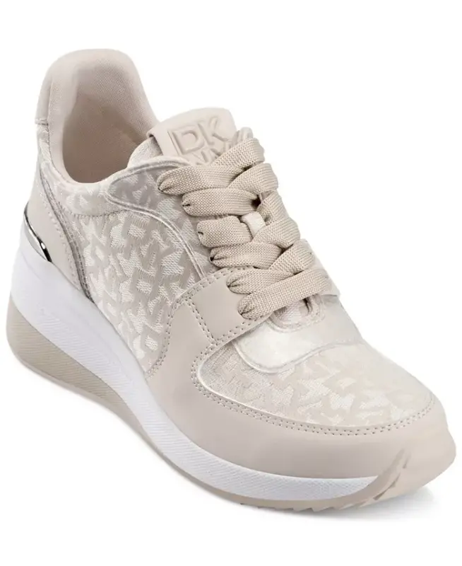 Women's Kamay Lace-Up Wedge Sneakers - Hemp - 1