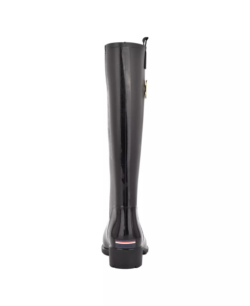 Women's Karissa Pull On Rain Boots Black - 3