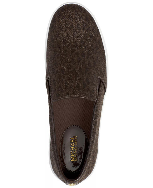 Women's Keaton Slip-On Logo Sneakers Brown Logo - 6