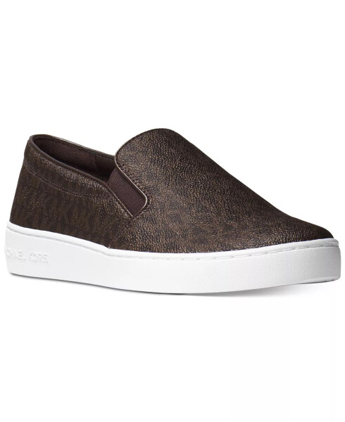 Women's Keaton Slip-On Logo Sneakers Brown Logo - 1