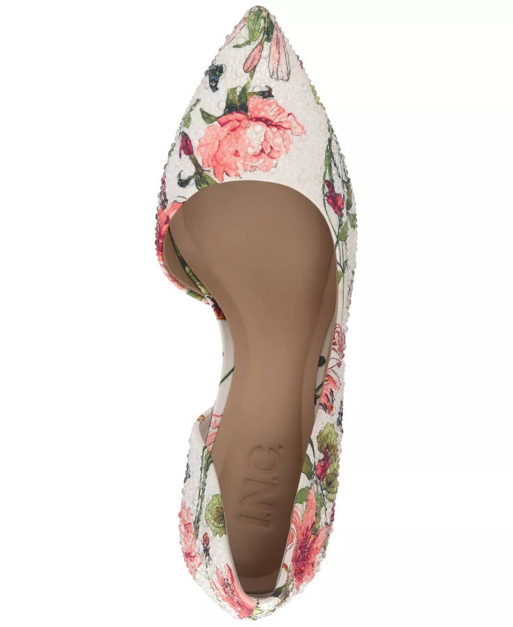 Women's Kenjay d'Orsay Pumps, Created for Modazone White Floral - 4