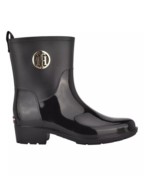 Women's Kippa Pull On Narrow Calf Rain Boots Black - 2