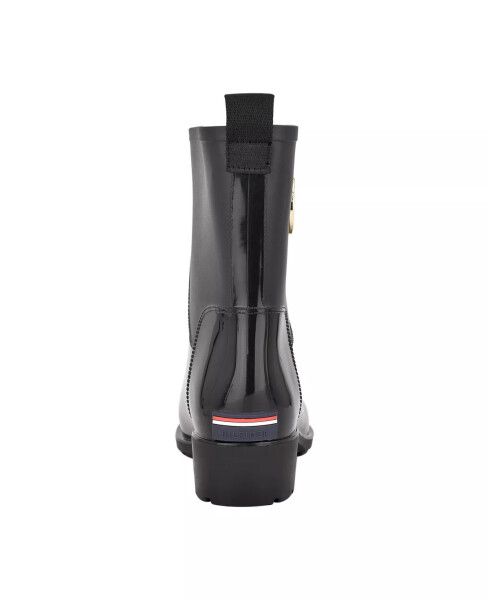 Women's Kippa Pull On Narrow Calf Rain Boots Black - 3