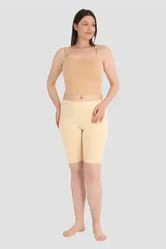 Women's Knee-High Short Tights Nude Cotton Lycra - 6