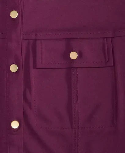 Women's Knit Utility Shirt, Exclusively at Modazone - Berried Treasur - I.N.C. INTERNATIONAL CONCEPTS (1)