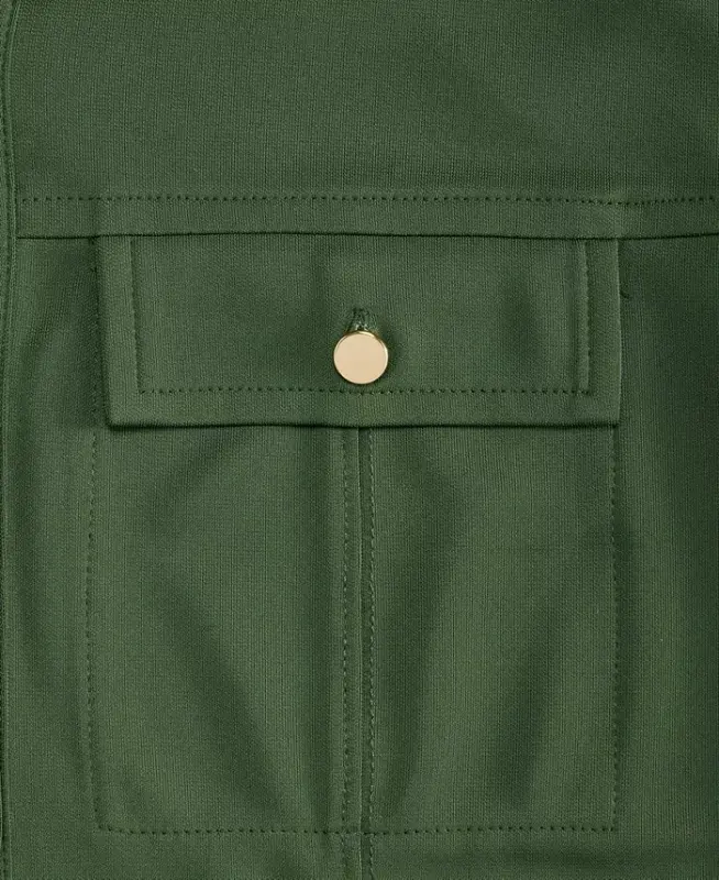 Women's Knit Utility Shirt, Exclusively at Modazone - Forest Hollow - 4