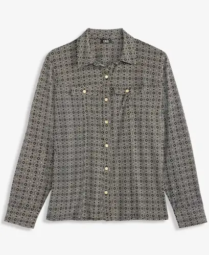 Women's Knit Utility Shirt, Exclusively at Modazone - Mira Geo - 6