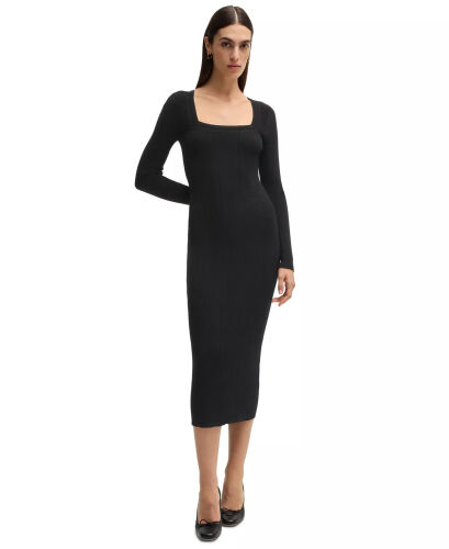 Women's Knitted Relaxed-Fit Dress - HUGO BOSS (1)