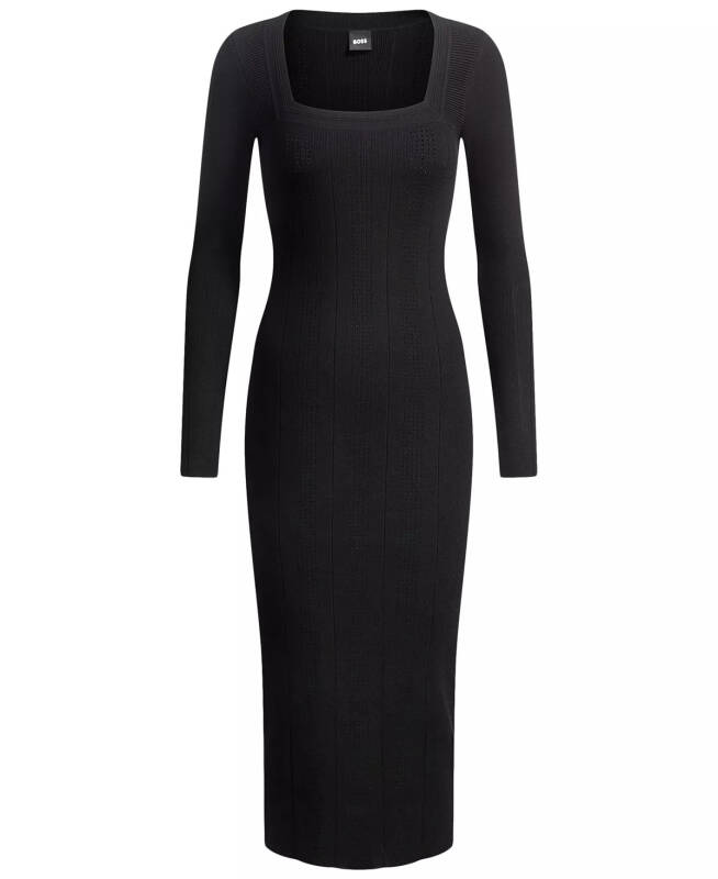 Women's Knitted Relaxed-Fit Dress - 3