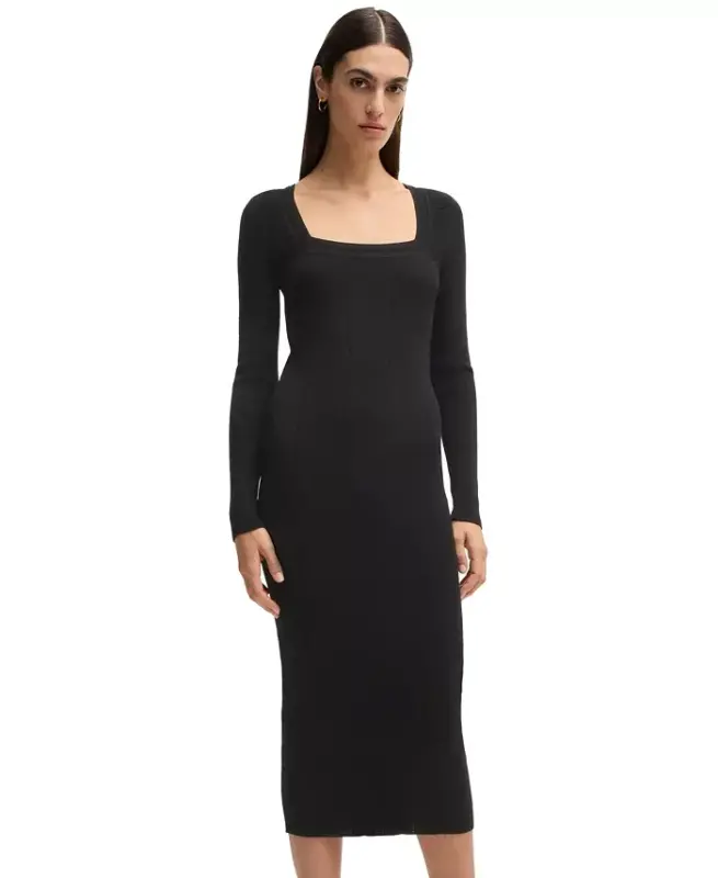 Women's Knitted Relaxed-Fit Dress - 1