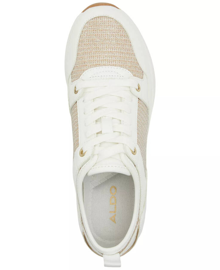 Women's Kourtt Lace-Up Wedge Sneakers White - 4