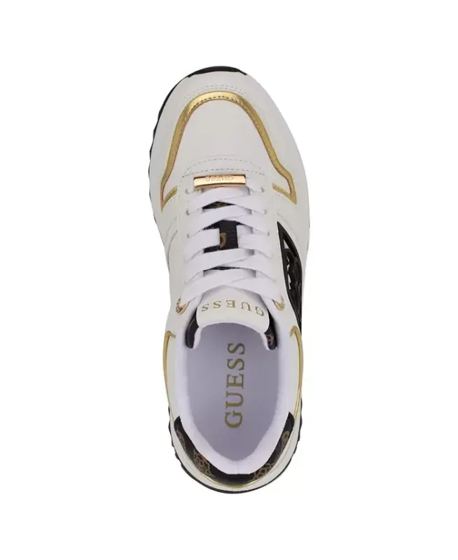 Women's Koyaa Quattro G Logo Retro Jogger Sneakers-White/Black Multi - 4