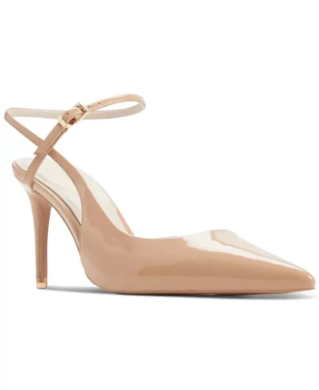 Women's Kymmberly Strappy Pointed-Toe Pumps-Cream - 1