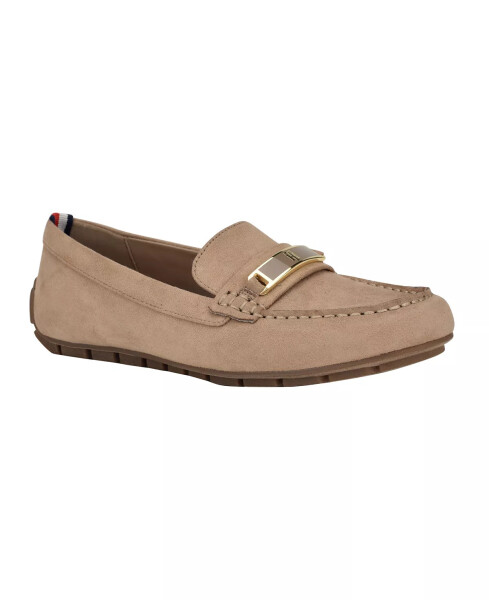 Women's Kyria Flat Ornamented Driving Mocs Light Natural - 1