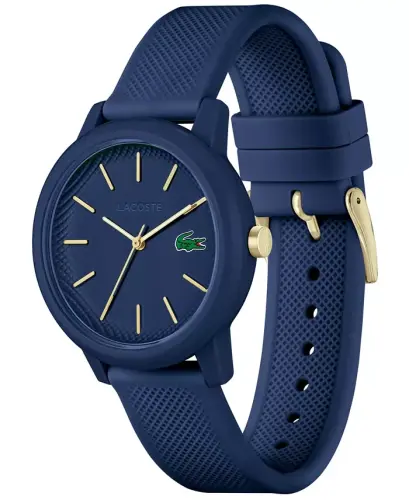 Women's L.12.12 Navy Silicone Strap Watch 36mm-Navy - LACOSTE (1)