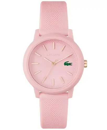 Women's L.12.12 Pink Silicone Strap Watch 36mm-Pink - 1