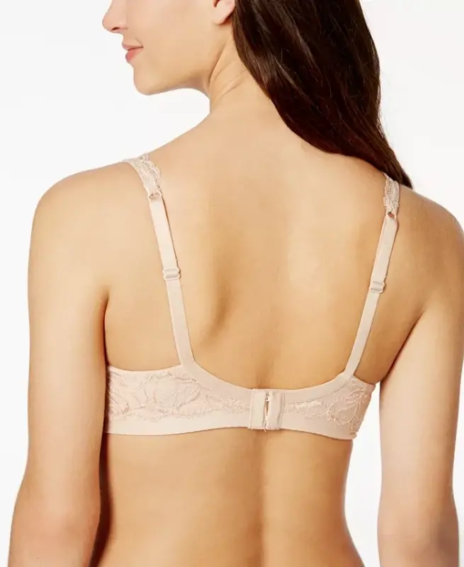 Women's Lace Desire 2-Ply Underwire Comfort Bra 6543-Champagne (Nude 5) - 2