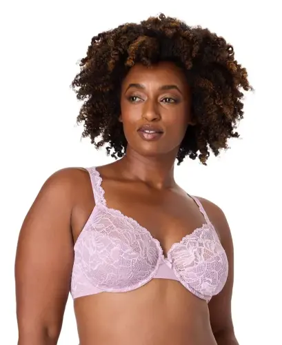 Women's Lace Desire 2-Ply Underwire Comfort Bra 6543-Champagne (Nude 5) - 3