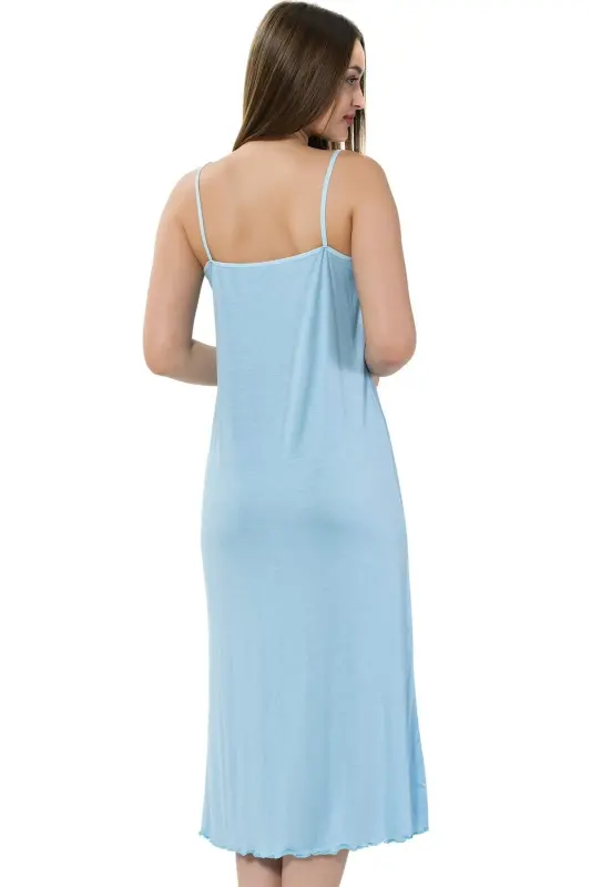 Women's Lace Spaghetti Long Nightdress 914 - 2