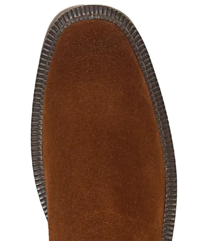 Women's Laguna Lug-Sole Chelsea Booties - Warm Nutmeg Suede - 4