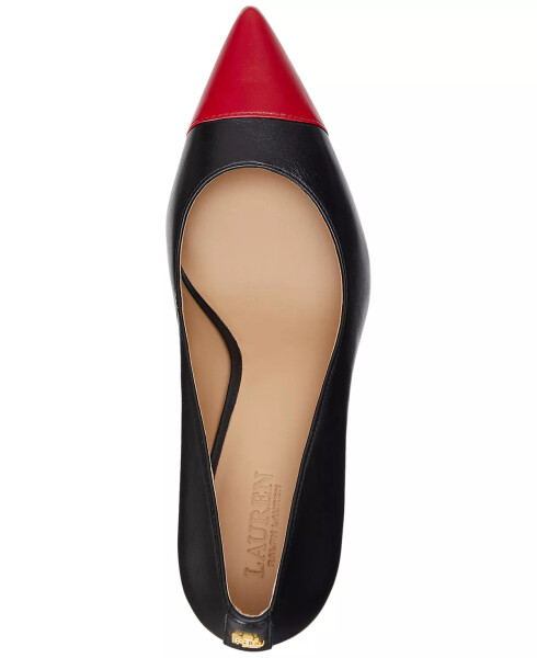 Women's Lanette Pointed Toe Pumps Black, Festive Red - 4