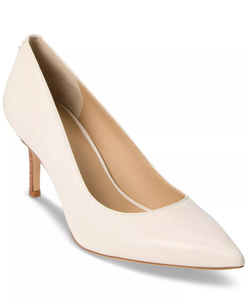 Women's Lanette Pointed Toe Pumps Soft White Leather - 1