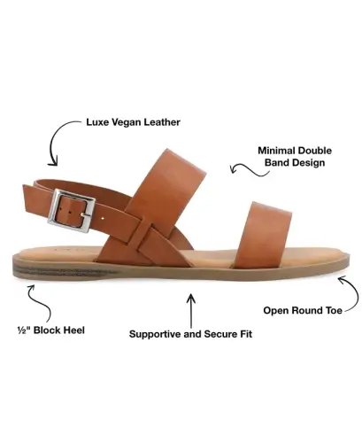 Women's Lavine Double Strap Flat Sandals - 3