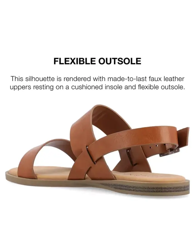 Women's Lavine Double Strap Flat Sandals - 5