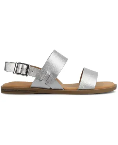 Women's Lavine Double Strap Flat Sandals - JOURNEE COLLECTION (1)