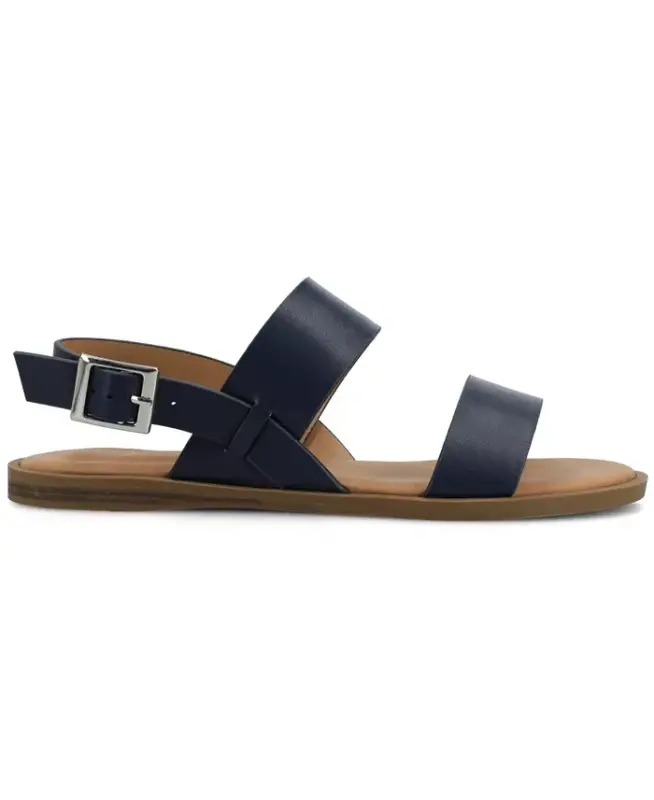 Women's Lavine Medium and Wide Width Multi Strap Flat Sandals - Navy - 2