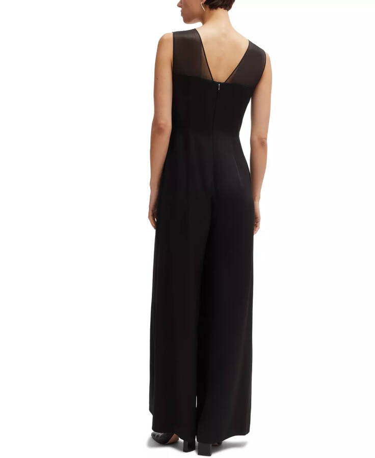 Women's Layered Effect Jumpsuit Black - 3