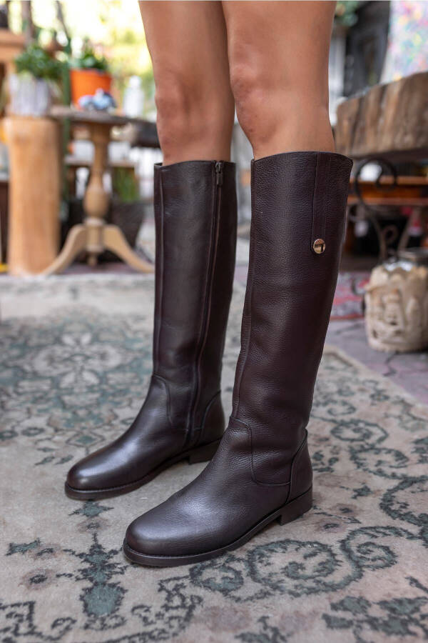 Women's leather boots - 6