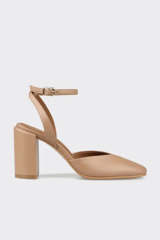 Women's Leather High Heels - 1