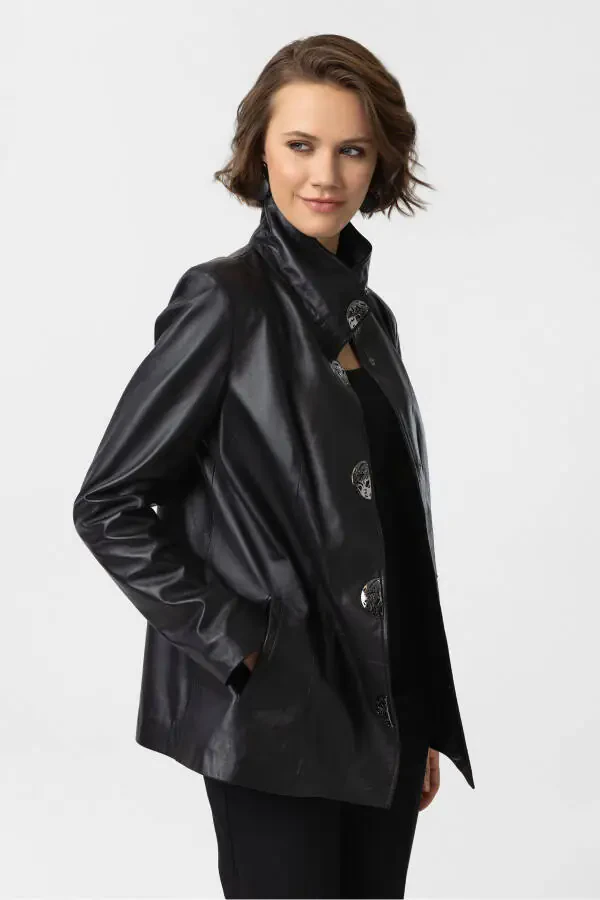 Women's leather jacket - 1