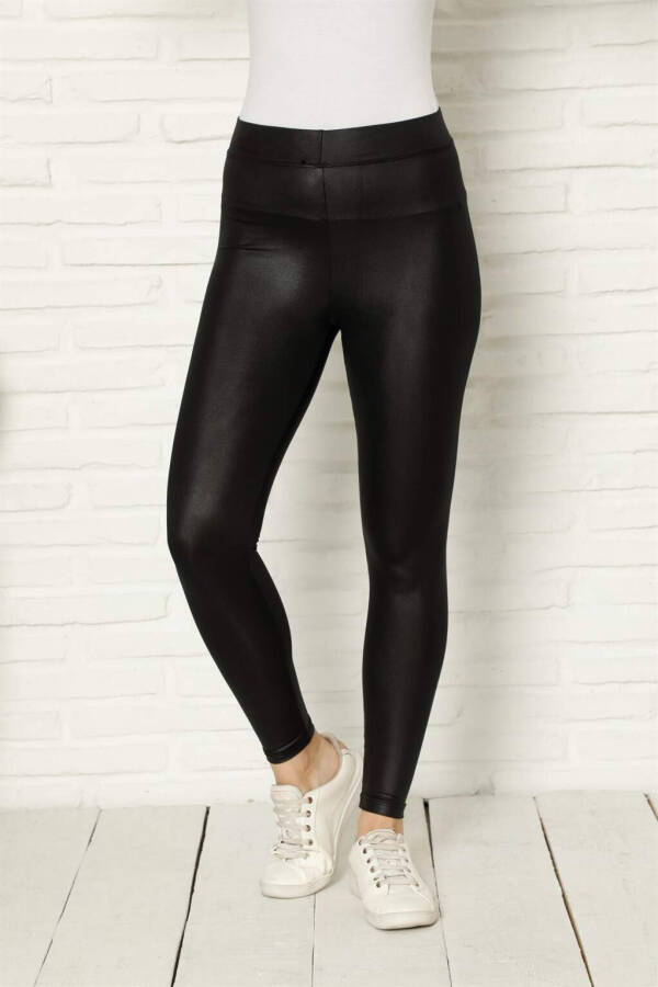 Women's Leather Leggings 5885 - 1