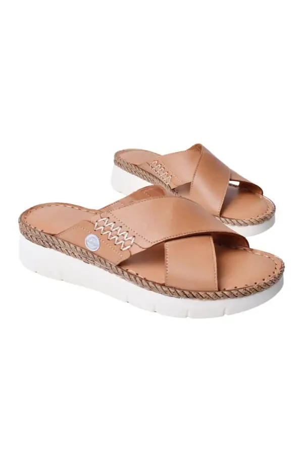 Women's Leather Slippers D25YT-1390 - 5