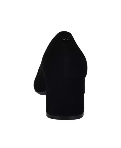 Women's Lenott Pointy Toe Block Heel Pumps - Black Suede - 3