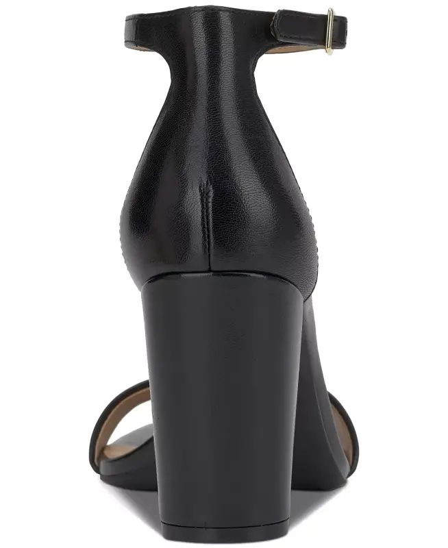 Women's Lexini Two-Piece Sandals, Created for Modazone-Black Leather - 3